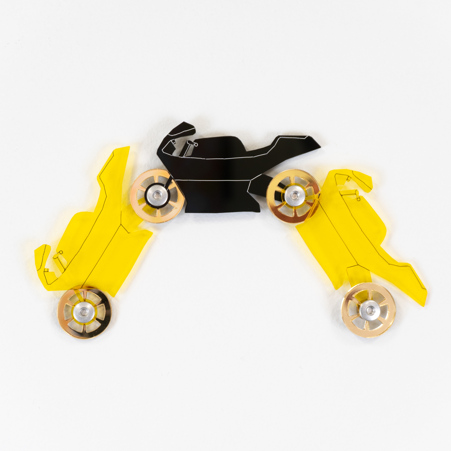 Motor Cycle Three (Yellow, Black)